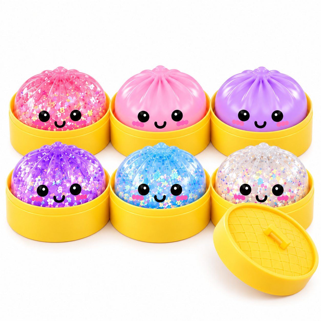 Squishies da opção Mix Rosa/Roxo